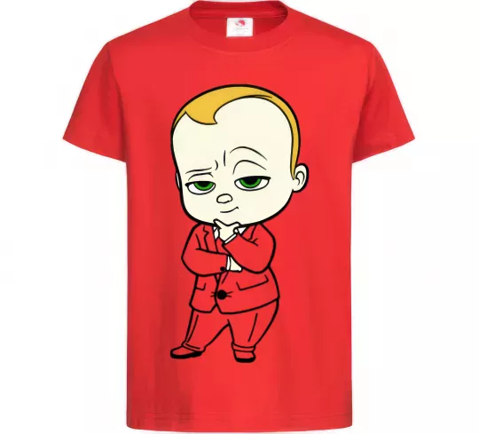 Дитяча футболка Босс Молокосос Червоний фото