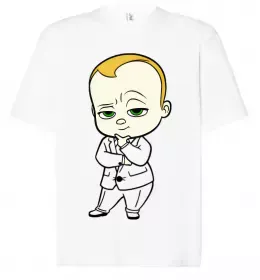 Футболка Оверсайз Босс Молокосос Белый фото