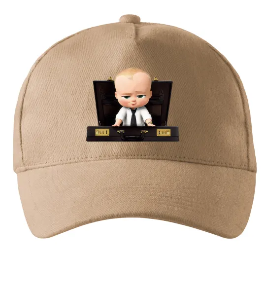 Кепка Босс в чемодане Песочный фото