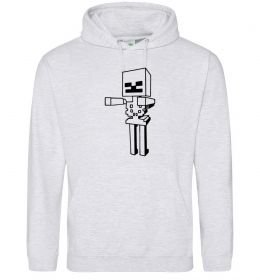 Чоловіча толстовка (худі) Скелет Майнкрафт