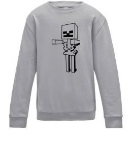 Дитячий світшот Скелет Майнкрафт Дитячий світшот Скелет Майнкрафт