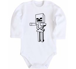 Дитячий бодік Скелет Майнкрафт