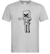 Чоловіча футболка Скелет Майнкрафт Сірий Чоловіча футболка Скелет Майнкрафт Сірий фото