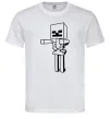 Чоловіча футболка Скелет Майнкрафт Білий Чоловіча футболка Скелет Майнкрафт Білий фото