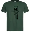 Чоловіча футболка Скелет Майнкрафт Темно-зелений Чоловіча футболка Скелет Майнкрафт Темно-зелений фото