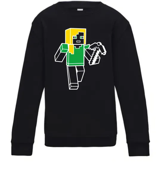 Дитячий світшот Алекс з киркою Чорний фото