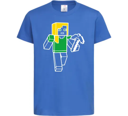 Дитяча футболка Алекс з киркою Яскраво-синій фото