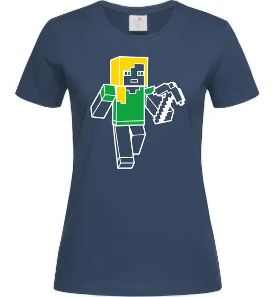 Женская футболка Алекс з киркою Темно-синий фото