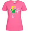 Женская футболка Алекс з киркою Ярко-розовый фото