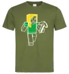 Чоловіча футболка Алекс з киркою Оливковий Чоловіча футболка Алекс з киркою Оливковий фото