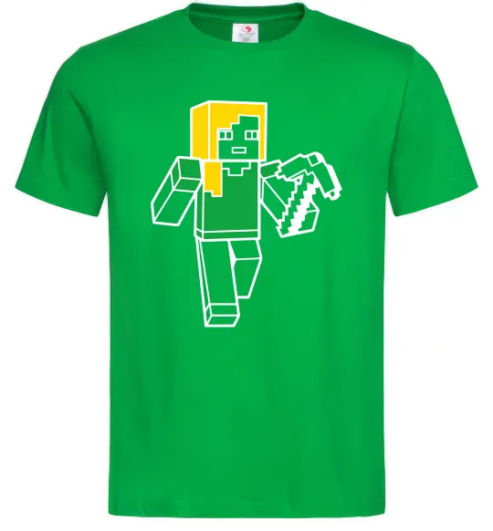 Чоловіча футболка Алекс з киркою Зелений фото