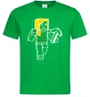 Чоловіча футболка Алекс з киркою Зелений Чоловіча футболка Алекс з киркою Зелений фото