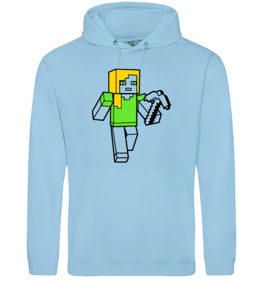 Мужская толстовка (худи) Алекс з киркою Голубой фото