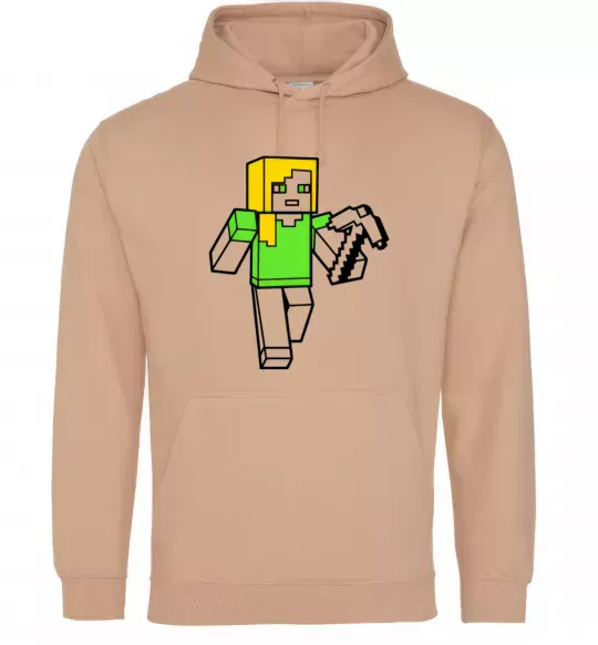 Жіноча толстовка (худі) Алекс з киркою Пісочний фото