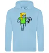 Жіноча толстовка (худі) Алекс з киркою Блакитний фото