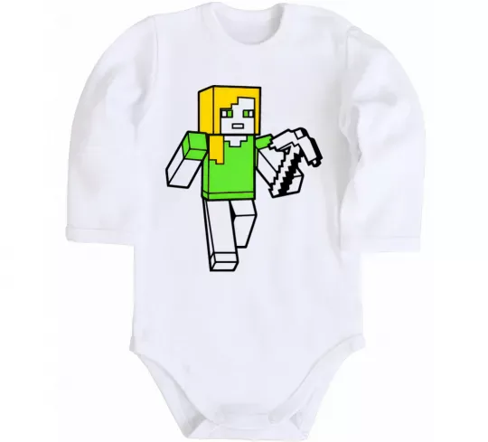 Детский боди Алекс з киркою Белый фото