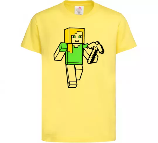 Дитяча футболка Алекс з киркою Лимонний фото