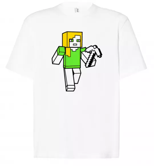 Футболка Оверсайз Алекс з киркою Белый фото