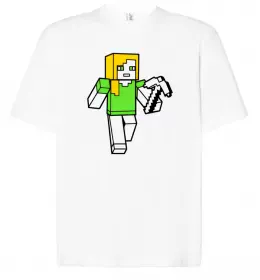 Футболка Оверсайз Minecraft eyes Черный фото