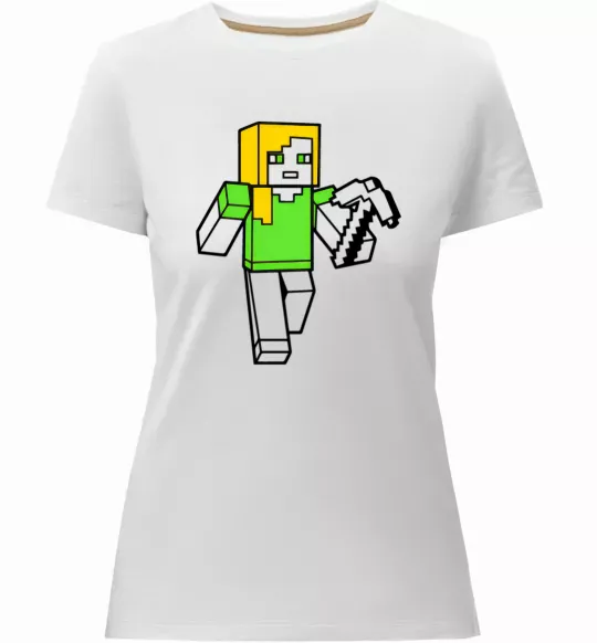 Женская премиум футболка Алекс з киркою Белый фото