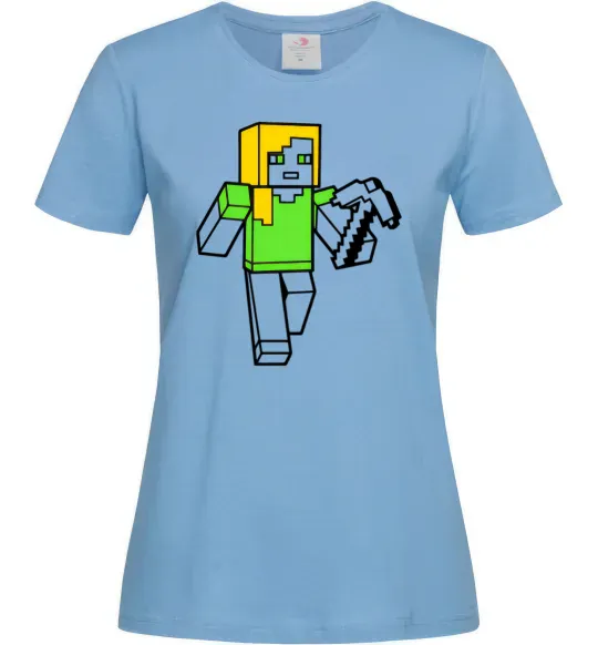 Женская футболка Алекс з киркою Голубой фото