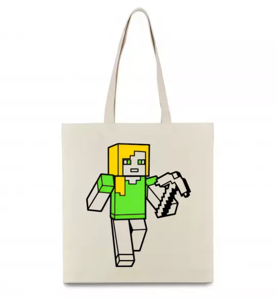 Еко-сумка Алекс з киркою Бежевий фото