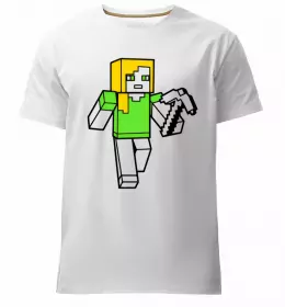 Мужская премиум футболка I love miners Белый фото