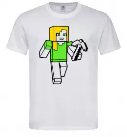 Мужская футболка Алекс з киркою Белый фото