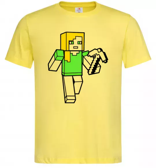 Чоловіча футболка Алекс з киркою Лимонний фото