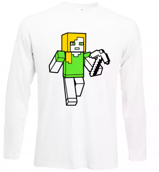 Лонгслив Алекс з киркою Белый фото