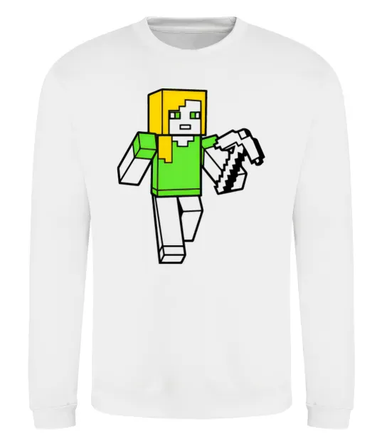 Свитшот Алекс з киркою Белый фото