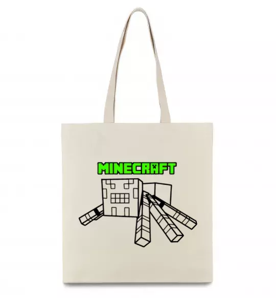 Еко-сумка Павук Майнкрафт Бежевий фото