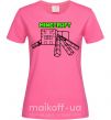 Женская футболка Паук Майнкрафт Ярко-розовый фото