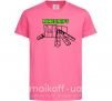 Детская футболка Паук Майнкрафт Ярко-розовый фото