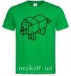 Мужская футболка Собака Зеленый фото