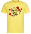 Чоловіча футболка Собака з сердечками Лимонний фото