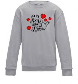 Детский Свитшот Собака з сердечками Детский Свитшот Собака з сердечками