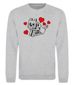 Світшот Собака з сердечками Світшот Собака з сердечками