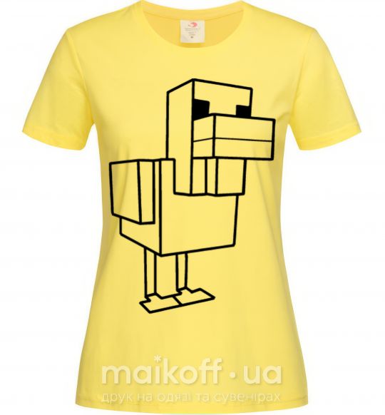 Женская футболка Уточка Майнкрафт Лимонный фото