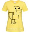 Женская футболка Уточка Майнкрафт Лимонный фото