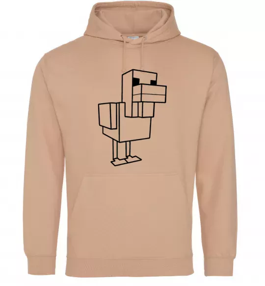 Чоловіча толстовка (худі) Качка Майнкрафт Пісочний фото