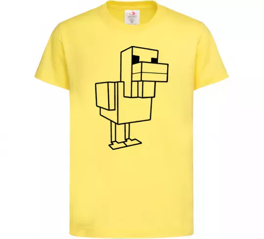 Дитяча футболка Качка Майнкрафт Лимонний фото