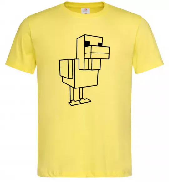 Чоловіча футболка Качка Майнкрафт Лимонний фото