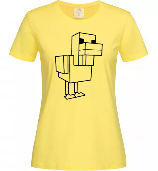 Жіноча футболка Качка Майнкрафт Лимонний фото