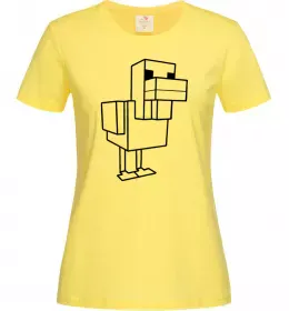 Женская футболка Качка Майнкрафт Лимонный фото