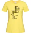 Жіноча футболка Качка Майнкрафт Лимонний фото