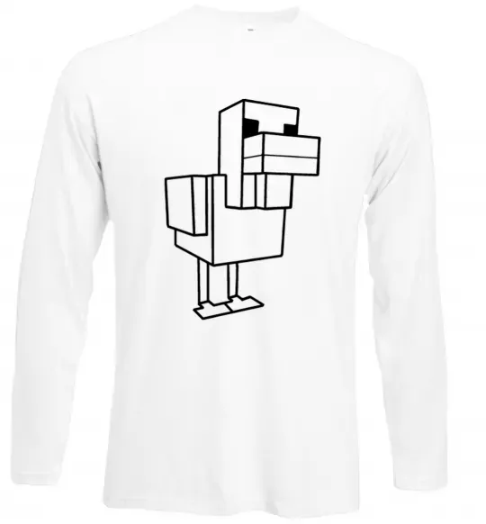 Лонгслів Качка Майнкрафт Білий фото