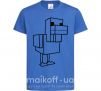 Детская футболка Уточка Майнкрафт Ярко-синий фото