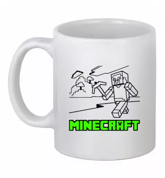 Чашка керамическая Гра Белый фото