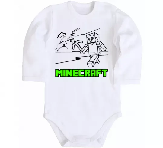 Детский боди Гра Белый фото